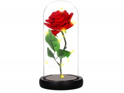 Verk 26104 LED růže ve skleněné váze