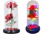 Verk 26111 LED růže ve skleněné váze červená RGB
