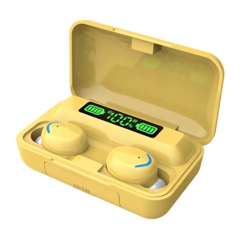 AFF 3770 Bezdrátová sluchátka F9 TWS Bluetooth 5.0 - Powerbanka černá