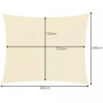 Gardlov 23163 Plachta proti slunci 3 x 2 m béžová