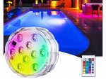 Verk Vodotesné LED RGB osvetlenie s diaľkovým ovládačom