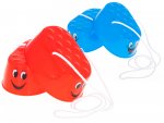 KIK KX6174 Dětské chůdy plast 16 x 11,5 x 6,5 cm ,1 pár zelené, 1 pár červené