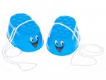 KIK KX6174 Dětské chůdy plast 16 x 11,5 x 6,5 cm ,1 pár zelené, 1 pár červené