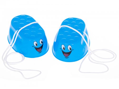 KIK KX6174 Dětské chůdy plast 16 x 11,5 x 6,5 cm ,1 pár zelené, 1 pár červené