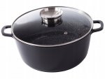 KingStyle Hrnec s poklicí s nepřilnavým povrchem 7,8 l černý
