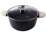 KingStyle Hrnec s poklicí s nepřilnavým povrchem 7,8 l černý