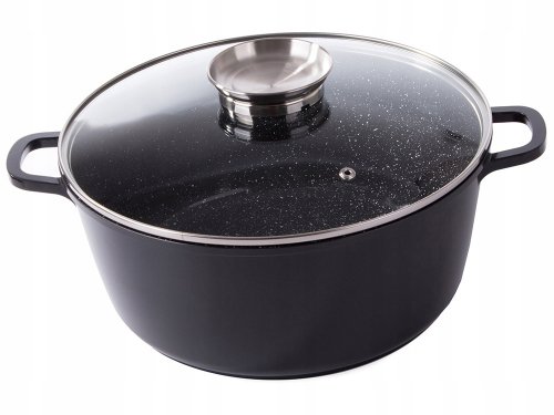 KingStyle Hrnec s poklicí s nepřilnavým povrchem 7,8 l černý