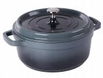 KingStyle Hrnec s poklicí s nepřilnavým povrchem 2,2 l šedý