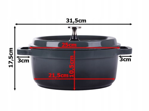 KingStyle Hrnec s poklicí s nepřilnavým povrchem 2,2 l šedý