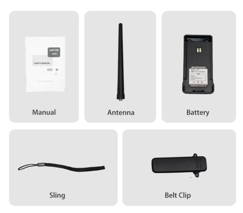 Baofeng BF-H7 HT Vysielačka 10 W, 7,4 V, 2200mAh, 1 ks modročierna