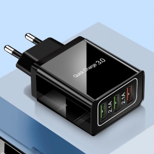 Gordon G34 Rýchlonabíjačka SMART, 3x USB 3.0 Quick Charge čierna