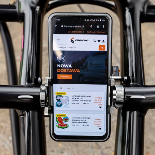 Vergionic 7415 Držiak mobilného telefónu na riadidlá 50 - 100 mm, čierna