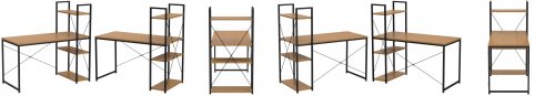 Gordon G263 Kancelářský kovový stůl s regálem