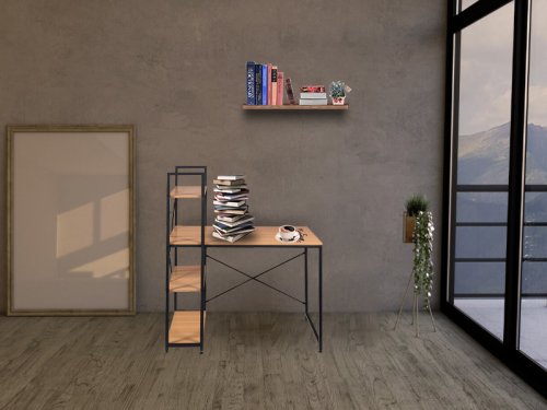 Gordon G263 Kancelářský kovový stůl s regálem