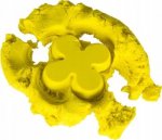 AFF Magický tekutý písek 1 kg, žlutá