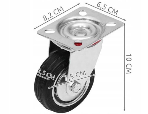 Pronett XJ3489 Kolo transportní otočné bez brzdy 75 mm
