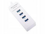 Verk 06311 USB Hub 3.0, 4 porty biely