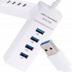 Verk 06311 USB Hub 3.0, 4 porty biely