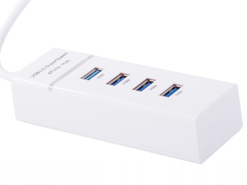 Verk 06311 USB Hub 3.0, 4 porty biely