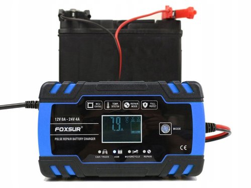 Verk 10096 Automatická nabíjačka batérií 12V/8A, 24V/4A