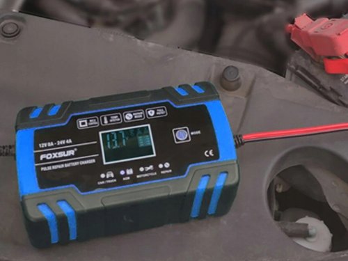 Verk 10096 Automatická nabíjačka batérií 12V/8A, 24V/4A