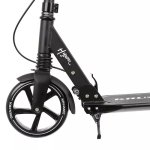 Kruzzel 23550 Skládací koloběžka, odpružená, s ruční brzdou, černá