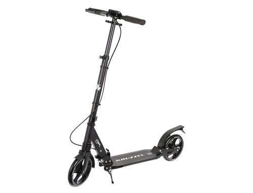 Kruzzel 23550 Skládací koloběžka, odpružená, s ruční brzdou, černá