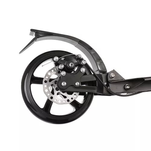 Kruzzel 23550 Skládací koloběžka, odpružená, s ruční brzdou, černá