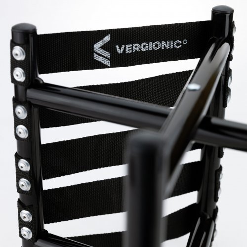 Vergionic 7815 Skladacia turistická stolička, nosnosť 100 kg, čierna