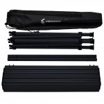 Vergionic 7814 Turistický skladací stôl 52 x 51 cm, čierna