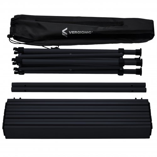 Vergionic 7814 Turistický skladací stôl 52 x 51 cm, čierna