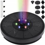 Gardlov 23227 Plovoucí solární RGB LED fontána, 180L/h, 3W