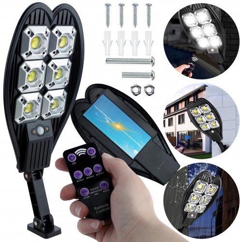 Vergionic 7888 Solárne LED osvetlenie 150 W, 6500K, IP65, pohybový senzor + senzor súmraku