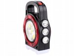 Verk 12316 Přenosná solární LED svítilna 20 W s powerbankou oranžová