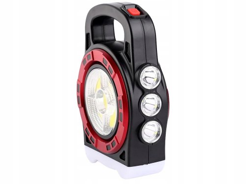 Verk 12316 Přenosná solární LED svítilna 20 W s powerbankou oranžová