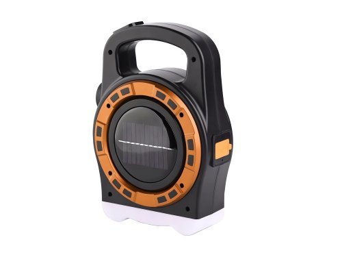 Verk 12316 Přenosná solární LED svítilna 20 W s powerbankou oranžová