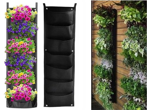 Verk 27009 Plstený organizér na kvety čierny