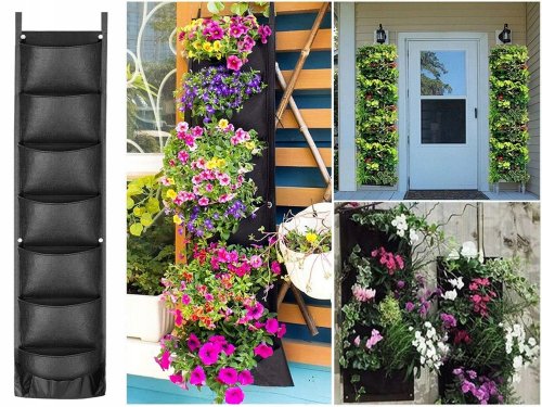 Verk 27009 Plstený organizér na kvety čierny