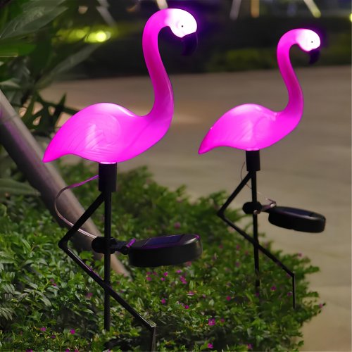 Vergionic 7914 Zahradní solární lampa plameňák 1 ks