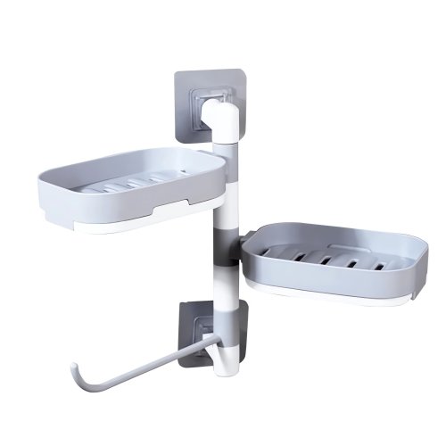 Verk 27012 Otočný držiak na mydlo bielosivý