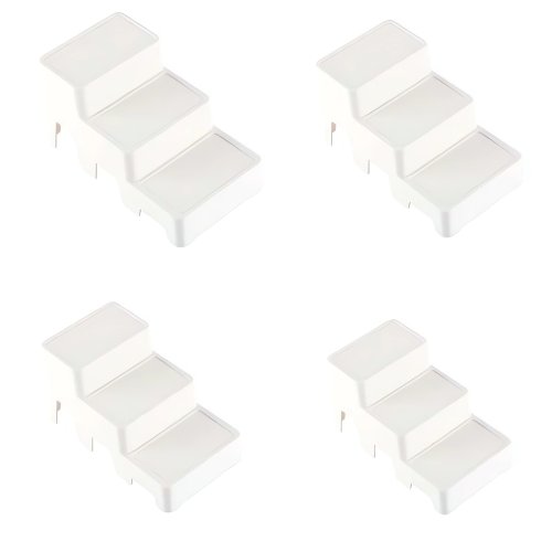 Verk 27026 Mutifunkčný organizér na kozmetiku 4 ks, biely