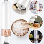 Vergionic 7590 Elektrický mlynček na soľ - korenie, AA, 23 cm, biela