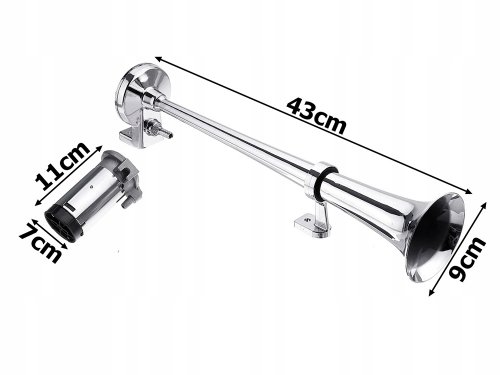 Verk 10097 Elektrický klaksón s kompresorom 45 cm