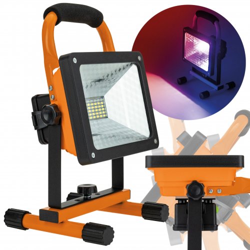 Vergionic 4040 Prenosný SMD LED reflektor 50W, 4000K, 3 x 18650