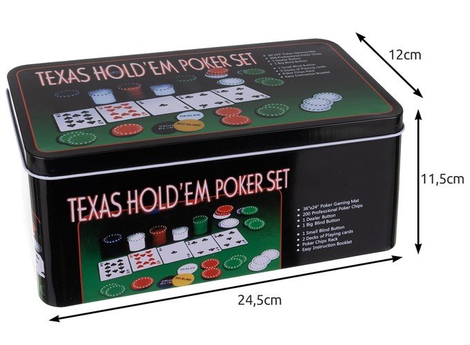 Malatec 23539 Texas Hold'em Poker set