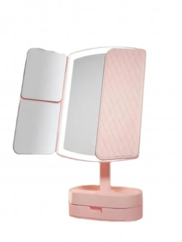 Verk 27028 Kosmetické zrcátko LED, 5x zvětšení bílá
