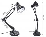 Pronett XJ4107 Stolná kancelárska lampa biela