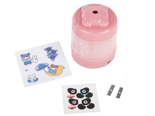 Verk 01918 Ořezávatko na tužky elektrické USB růžové