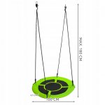 Malatec 23514 Hojdací kruh 100 cm zelený