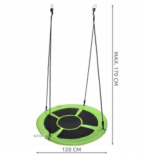 Malatec 23515 Houpací kruh 120 cm zelený